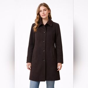 Lands' End Purple Pea Coat